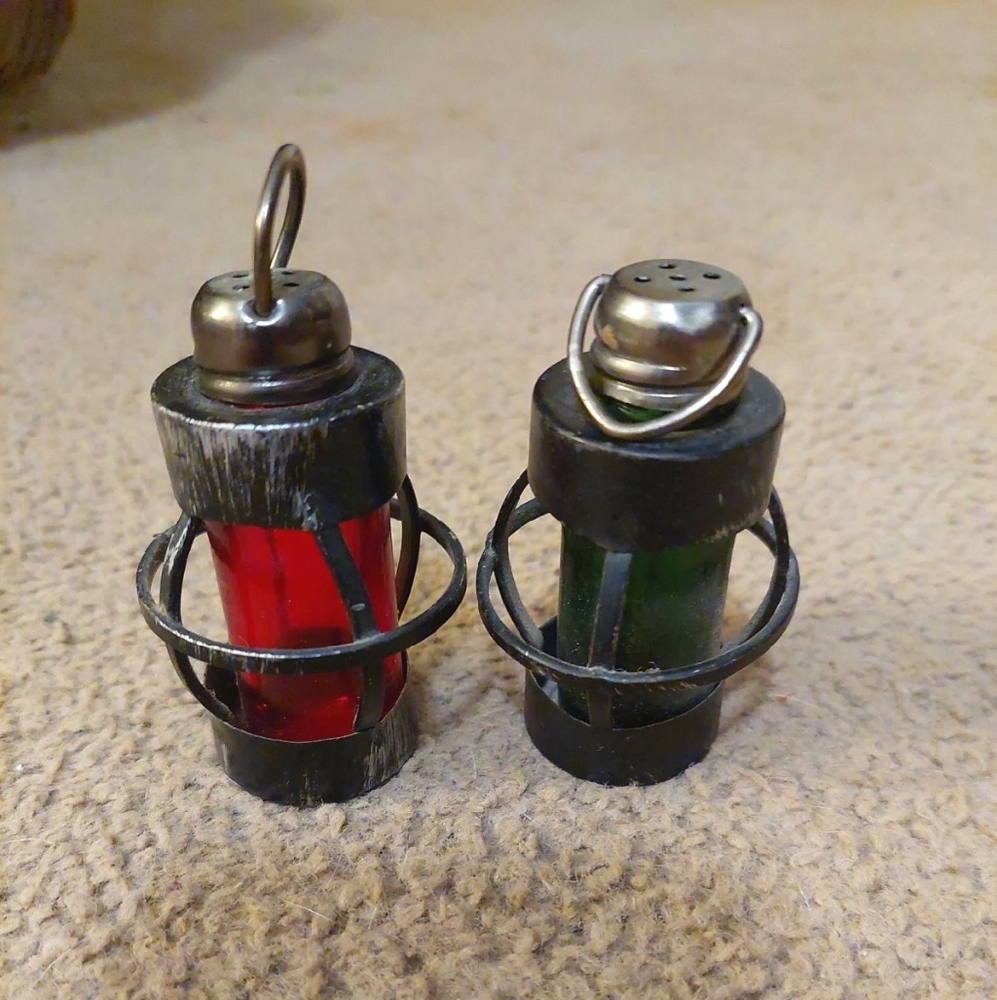 Railroad Lantern Salt & Pepper Shakers